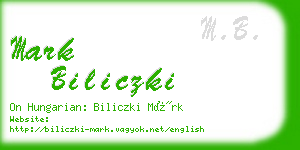 mark biliczki business card